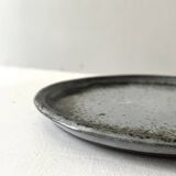 Glazed ceramic plate (stoneware), Chantal & Thierry Robert 1970