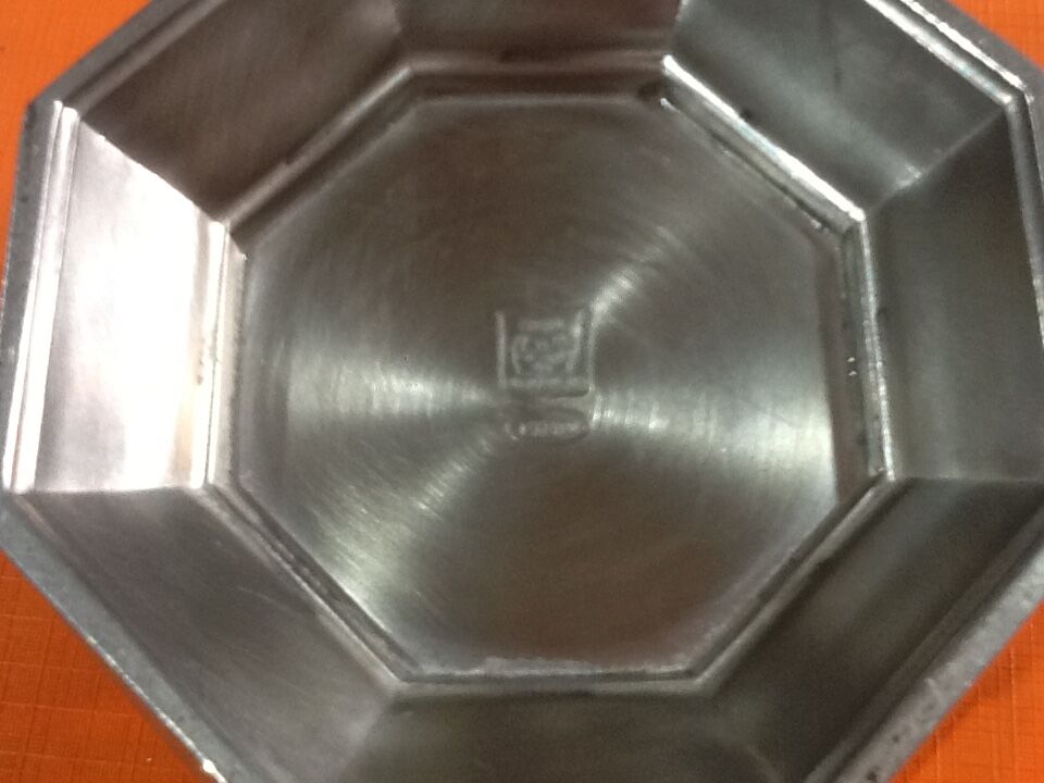 Table center Pique glass flowers Base Etain of the Manor 70s