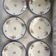 6 old flat plates Digoin Sarreguemines model Didier