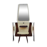 Dressing table or vintage entrance furniture with its 1960s seat