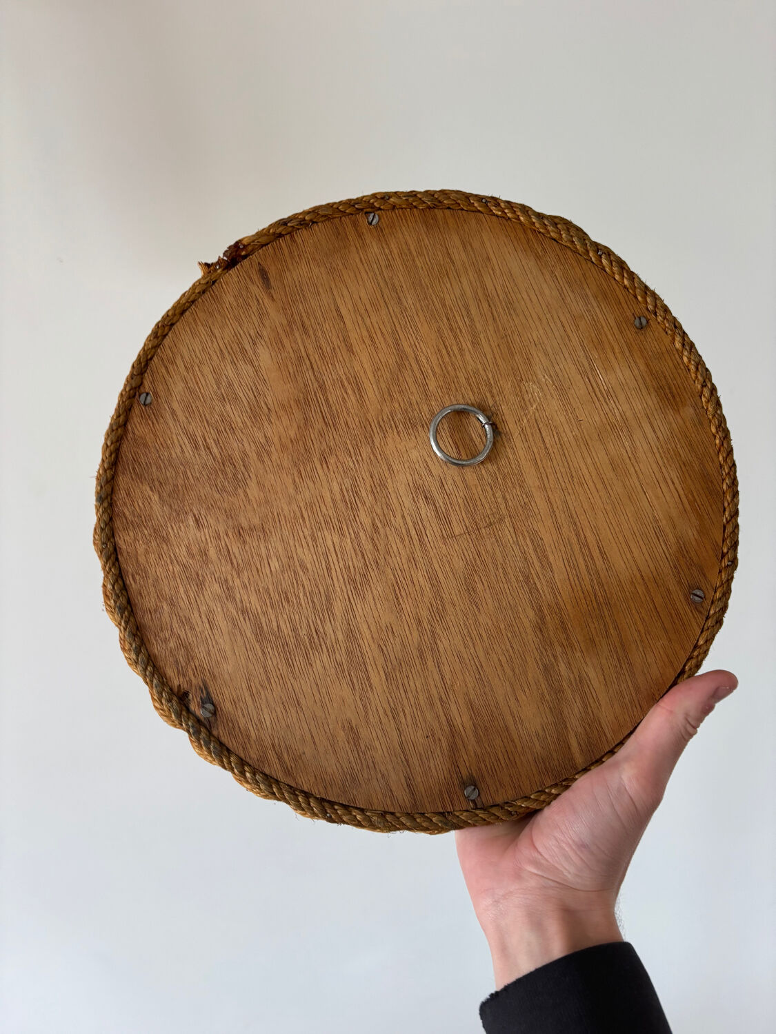 Miroir audoux minet vintage corde 1950