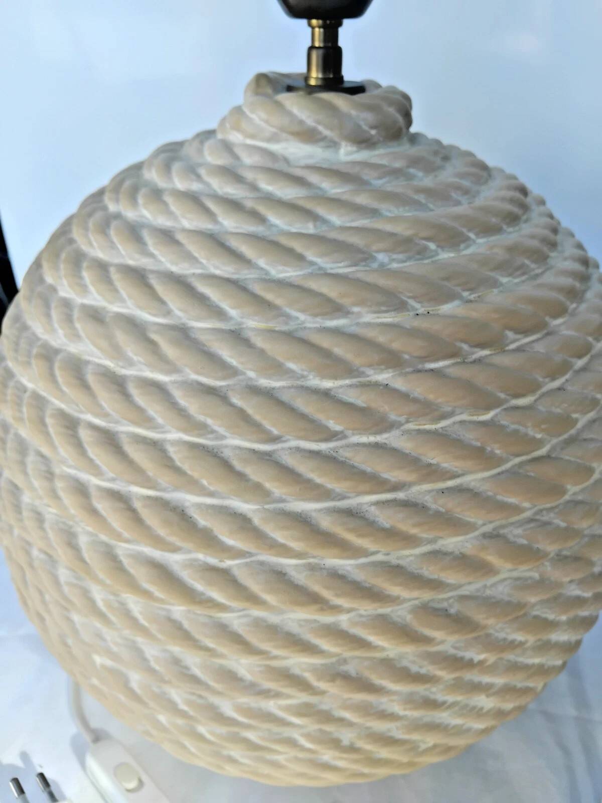 Vintage ceramic lamp base kostka h: 37 cm
