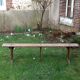 Wooden bench