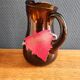 Vintage Spanish Sangria Carafe - Retro Amber Glass Jug