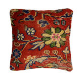 Housse de coussin de tapis turc vintage