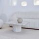 Table basse carrée Kalia travertin naturel 90x90