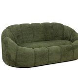 Sofa in bouclette fabric. Contemporary work.
