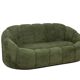 Sofa in bouclette fabric. Contemporary work.