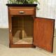 Bistro sideboard with 1 mahogany door and Formica top from the 1950s.