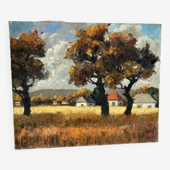 Country landscape signed Loche