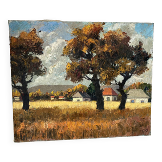 Country landscape signed Loche