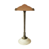 Monumental art deco pink table lamp, Muller frères Luneville, France, ca 1920s