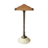 Lampe de table monumentale art déco rose, Muller frères Luneville, France, ca 1920s
