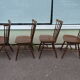 Lot of 4 bistro chairs Baumann - wood