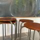 Set of 4 vintage industrial stools 50s