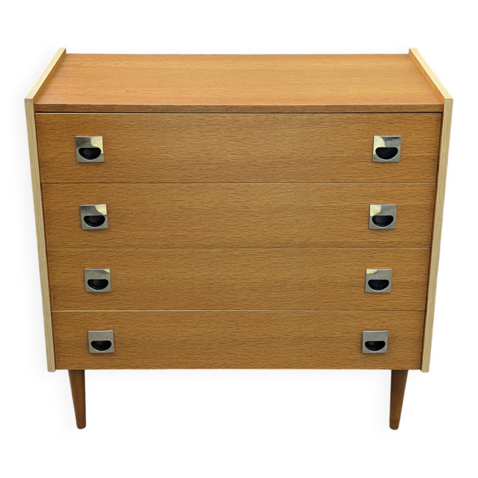 Vintage chest of drawers with 4 drawers, 1970.