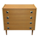 Vintage chest of drawers with 4 drawers, 1970.