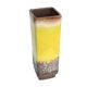 Strehla Vase 1224/24 – Germany, 1970s, fat lava, yellow glaze