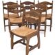 Set of 6 chairs by Guillerme and Chambron