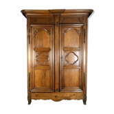 Lyon cabinet era Louis XV walnut