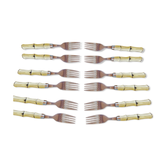 Batch of bamboo sleeve forks