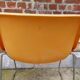 Paire de chaises traineaux Orange