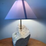 Ancient carved stone lamp