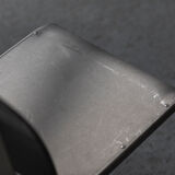 Set of 6 dining chairs in bent aluminum, 1980’s