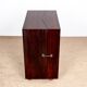 Danish bar cabinet on wheels in rosewood and brass by Jorgen Clausen