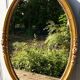 Gilded platter mirror 45x66cm