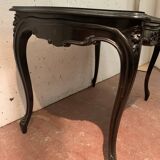 Louis XV style desk in black wood Napoleon III, XIX century
