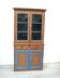 Antique softwood buffet in natural + blue, Gründerzeit style