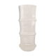 Vintage bamboo-shaped glass vase