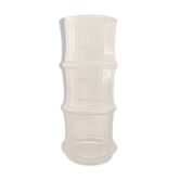 Vase vintage en verre forme bambou