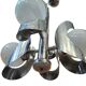 Iconico Lampadario Vintage Anni '70 – Design "Space Age" in Ferro Cromato