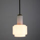 Vintage bauhaus opaline cascade pendant light, 1940s