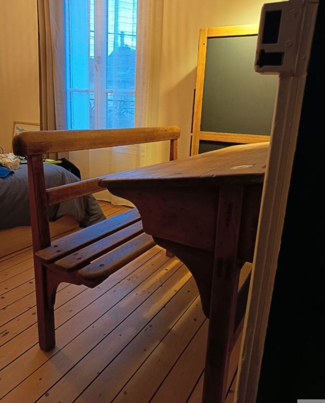 School desk for 2 with bench