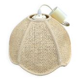Suspension Fleur en fibres naturelles