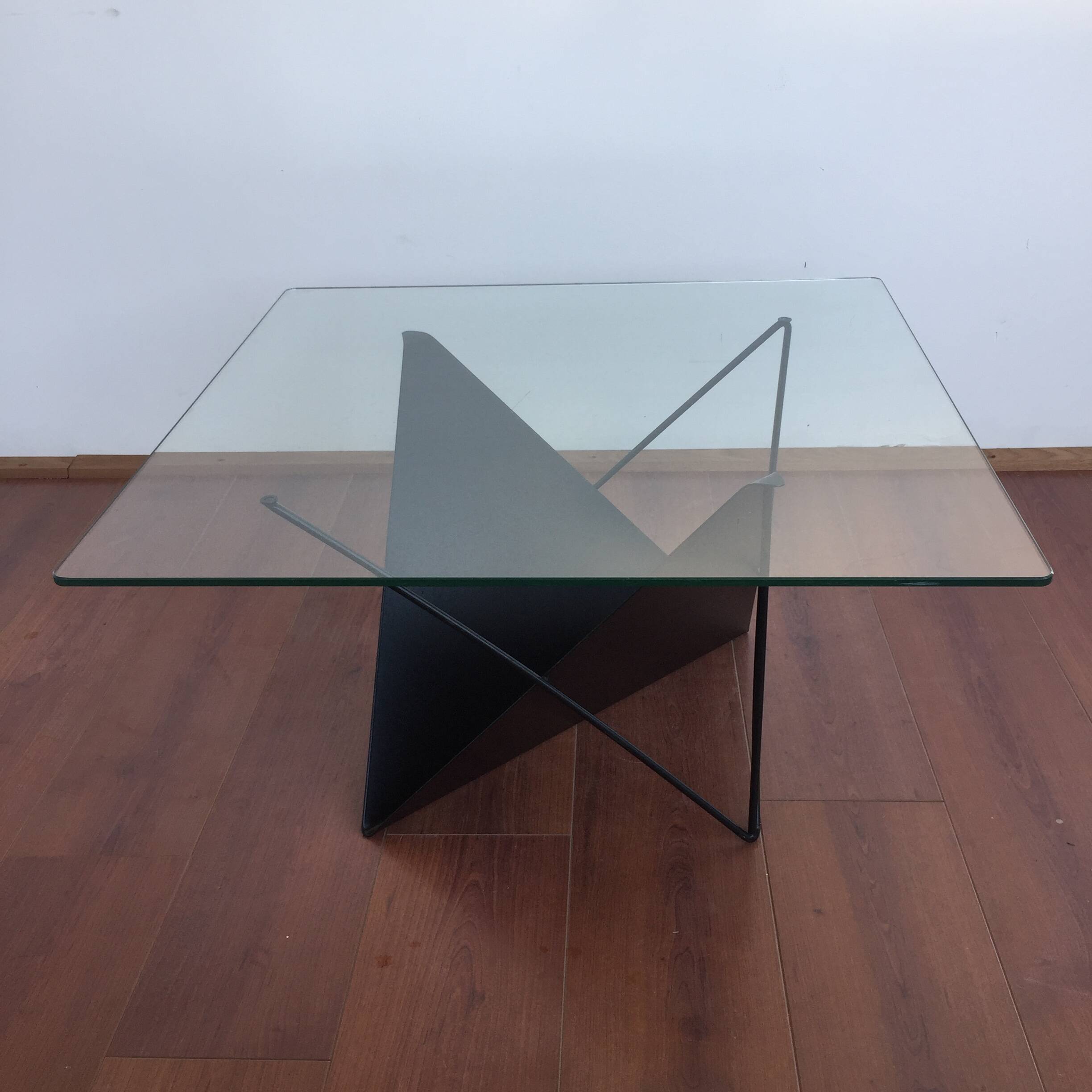 postmodern Dutch design metal coffee table from the 80s or 90s