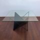 postmodern Dutch design metal coffee table from the 80s or 90s