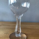 5 champagne flutes in Portieux crystal