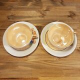 Duo of Japanese tea cups
