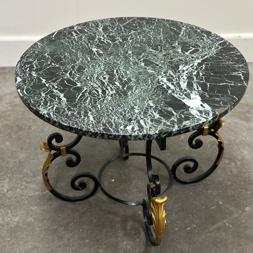 French Neoclassical Revival coffee table with Hollywood Regency influence, 1970s