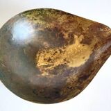 Drop-shaped fruit cup in vintage brass