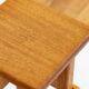 Modernist stool in framiré wood⎮70s