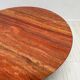 1970s Vintage Extra Large Round Red Travertine Dining Table
