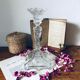 glass candlestick "The lion and the rose"