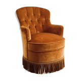Toad velvet vintage armchair