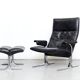 De Sede Lounge Chair & Ottoman DS-2030 de Hans Eichenberger