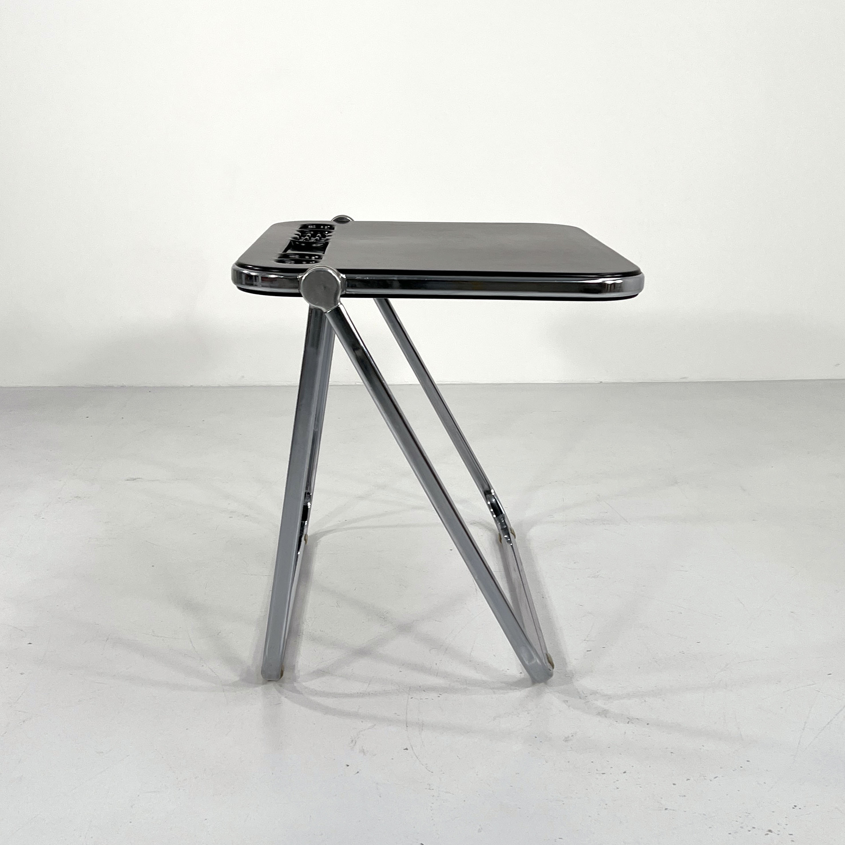 Black Plato foldable desk by Giancarlo Piretti for Anonima Castelli 1970